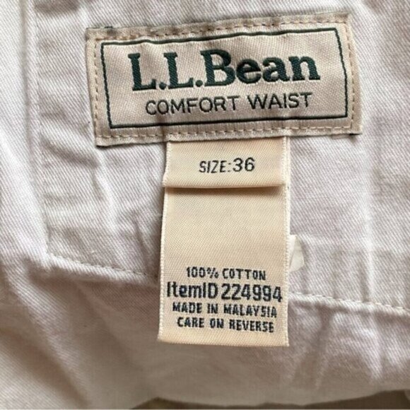 L.L. Bean Tropic-Weight Cargo Shorts Men 34 Tan Comfort Waist 100% Cotton Pcoket - Picture 7 of 12